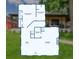 Floorplan of the first floor of the home showing living room, kitchen, bathroom and bedroom at 2990 S Sherman St, Englewood, CO 80113
