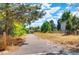 A scenic view of the backyard with a lush, green environment at 16390 E Bates Dr, Aurora, CO 80013