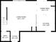 Floorplan featuring living room, dining area, kitchen, foyer, and bath with listed dimensions at 9595 Marmot Ridge Cir, Littleton, CO 80125