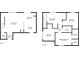 Floorplans for floor 1 and floor 2 with dimensions of living areas, bedrooms, and baths at 9595 Marmot Ridge Cir, Littleton, CO 80125