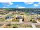 Expansive aerial view showcasing the neighborhood, surrounding landscape, and ample space between homes at 16680 Stroilway St, Hudson, CO 80642