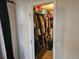 View of a walk-in closet with ample clothing storage at 19939 Mitchell Cir, Denver, CO 80249