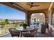 Enjoy stunning views from this spacious deck, perfect for outdoor dining and relaxation at 10783 Skydance Dr, Highlands Ranch, CO 80126
