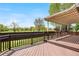 Spacious outdoor deck perfect for relaxing or entertaining while enjoying the beautiful green scenery at 3418 Elk Ct, Broomfield, CO 80020