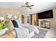 Spacious main bedroom leading to a bathroom, closet and neutral walls at 3418 Elk Ct, Broomfield, CO 80020
