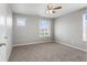 This bedroom has carpet and windows that let in natural light at 2248 Rosette Ln, Castle Rock, CO 80104