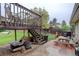 Multi-level backyard deck and patio area offers ample space for outdoor entertaining at 9642 Meade Ct, Westminster, CO 80031