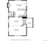 Detailed floor plan showcasing the layout of the kitchen, living spaces, and bathroom at 9642 Meade Ct, Westminster, CO 80031