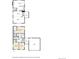 Detailed floor plan highlighting the layout of the living spaces on both floors at 9642 Meade Ct, Westminster, CO 80031