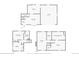 Floor plan of first and second floor and basement with dimensions of rooms at 12995 W Chenango Ave, Morrison, CO 80465