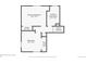 Floor plan displaying the primary bedroom, bathroom, bedroom, and closet at 12995 W Chenango Ave, Morrison, CO 80465