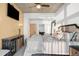 Comfortable bedroom with hardwood floors and stylish furnishings at 1700 Bassett St # 2216, Denver, CO 80202