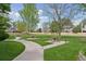 Enjoy the picnic tables in the grassy common area of the community at 17611 Hoyt Pl, Parker, CO 80134