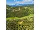 Spectacular aerial view highlighting a vast expanse of trees and mountains in a remote location at 20951 Pleasant Park Rd, Conifer, CO 80433