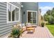 Charming brick patio features outdoor seating, perfect for relaxing and enjoying the backyard view at 10802 W Indore Dr, Littleton, CO 80127