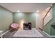 Finished basement featuring neutral walls, grey carpet and an office area at 5809 S Pearl St, Centennial, CO 80121