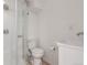 Clean bathroom with a shower and a toilet at 9120 Judson St, Westminster, CO 80031