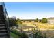 Enjoy this backyard view of the walking path and landscaping at 17860 Calendula Dr, Parker, CO 80134