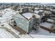 Aerial view showcasing a house and neighborhood at 3260 Jonquil St, Castle Rock, CO 80109