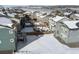 Aerial view of a residential neighborhood in winter at 3260 Jonquil St, Castle Rock, CO 80109