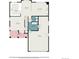 First floor plan featuring living spaces, kitchen, dining area, garage, and laundry room layout at 5607 S Gray St, Littleton, CO 80123