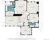 Second floor plan featuring bedrooms, bathrooms, and hall layout with dimensions at 5607 S Gray St, Littleton, CO 80123