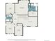 Upstairs floor plan featuring 4 bedrooms including primary bedroom, walk-in closet, and 2 bathrooms at 11973 Song Bird Hills St, Parker, CO 80138