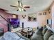 Cozy living room with plush sofa and a large television, perfect for relaxing and entertaining at 1265 Colorado Blvd # 7, Denver, CO 80206