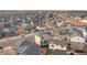 Drone-eye-view featuring an attractive neighborhood, well-spaced homes, and manicured landscapes at 5480 Danube St, Denver, CO 80249