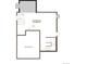 Floor plan showing an unfinished basement with space for future bath at 484 S Rifle St, Aurora, CO 80017