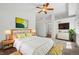 This main bedroom features high ceilings and great natural light at 10570 Echo Ct, Firestone, CO 80504