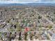 Scenic aerial view displays location of the property in the neighborhood at 4244 Grove St, Denver, CO 80211