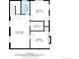 Layout featuring the Gathering room, utility room, two bedrooms, and a bathroom with dimensions at 4244 Grove St, Denver, CO 80211