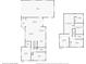 Combined floor plans featuring layouts for the first floor and the basement at 5480 W Iowa Ave, Lakewood, CO 80232