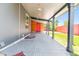 Covered front porch featuring modern design elements and ample space at 5480 W Iowa Ave, Lakewood, CO 80232