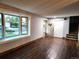 Inviting living room with bay window that allows natural light to fill the living space at 3216 S Granby Way, Aurora, CO 80014