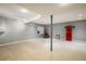 Finished basement with home theater accessories and neutral carpeting for a flexible space at 9094 W 103Rd Ave, Broomfield, CO 80021