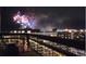 Beautiful night view of city fireworks from a balcony, with skyline lights at 2020 Arapahoe St # 1150, Denver, CO 80205