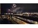 Stunning night view of fireworks over the city skyline from a balcony at 2020 Arapahoe St # 1150, Denver, CO 80205