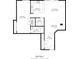 Detailed floor plan highlighting the layout of the kitchen, living room, bedroom, and bathroom at 2020 Arapahoe St # 1150, Denver, CO 80205