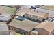 A high-angle shot of the backyard, showcasing the patio and surrounding fence at 14441 Maxwell Pl, Denver, CO 80239