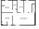 Basement floor plan with recreation room, bedrooms, utility room, and bathroom at 14441 Maxwell Pl, Denver, CO 80239