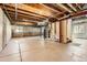 Unfinished basement featuring concrete flooring and exposed ceiling at 2229 Hyacinth Rd, Highlands Ranch, CO 80129