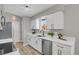 Bright kitchen features modern appliances, white cabinets, and a spacious counter at 4750 E Louisiana Ave, Denver, CO 80246