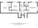 Floor plan displaying the layout of three bedrooms, bathrooms, and hall at 13000 Willow Ln, Golden, CO 80401