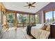 Bedroom featuring large windows with natural light and scenic views of the outdoors at 5976 Stone Creek Dr, Evergreen, CO 80439
