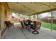 A covered patio featuring a stylish outdoor dining area, perfect for entertaining guests and enjoying outdoor meals at 6020 Quail St, Arvada, CO 80004