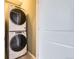 Stackable washer and dryer in a convenient laundry room at 1714 Peak Loop, Broomfield, CO 80023