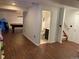 Basement with a bathroom, a pool table, and vinyl wood flooring at 16119 E Prentice Ln, Centennial, CO 80015
