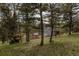 Estate featuring a treehouse, the house, and a garden area at 8626 Junco Trl, Evergreen, CO 80439